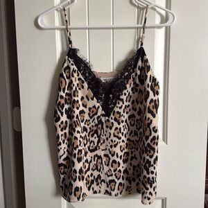 Leopard cami eyelash lace - Small